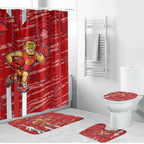Gold Coast Suns Bathroom Set Mascot Cartoon Football Illustration Style