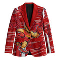 Gold Coast Suns Blazer Mascot Cartoon Football Illustration Style