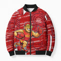 Gold Coast Suns Bomber Puffer Jacket Mascot Cartoon Football Illustration Style