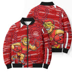 Gold Coast Suns Bomber Puffer Jacket Mascot Cartoon Football Illustration Style