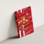 Gold Coast Suns Canvas Wall Art Mascot Cartoon Football Illustration Style