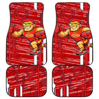 Gold Coast Suns Car Mats Mascot Cartoon Football Illustration Style