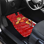 Gold Coast Suns Car Mats Mascot Cartoon Football Illustration Style