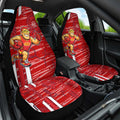 Gold Coast Suns Car Seat Cover Mascot Cartoon Football Illustration Style