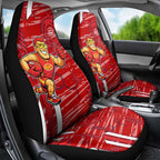 Gold Coast Suns Car Seat Cover Mascot Cartoon Football Illustration Style