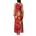 Gold Coast Suns Family Matching Tank Maxi Dress and Hawaiian Shirt Mascot Cartoon Football Illustration Style