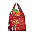 Gold Coast Suns Grocery Bag Mascot Cartoon Football Illustration Style