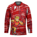 Gold Coast Suns Hockey Jersey Mascot Cartoon Football Illustration Style