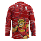 Gold Coast Suns Hockey Jersey Mascot Cartoon Football Illustration Style