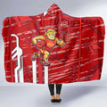 Gold Coast Suns Hooded Blanket Mascot Cartoon Football Illustration Style