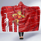 Gold Coast Suns Hooded Blanket Mascot Cartoon Football Illustration Style