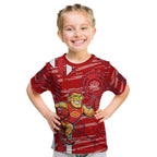 Gold Coast Suns Kid T Shirt Mascot Cartoon Football Illustration Style