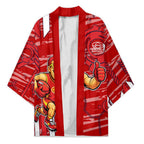 Gold Coast Suns Kimono Mascot Cartoon Football Illustration Style