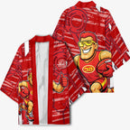Gold Coast Suns Kimono Mascot Cartoon Football Illustration Style