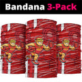 Gold Coast Suns Neck Gaiter Mascot Cartoon Football Illustration Style