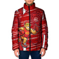 Gold Coast Suns Padded Jacket Mascot Cartoon Football Illustration Style