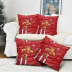 Gold Coast Suns Pillow Cover Mascot Cartoon Football Illustration Style
