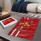 Gold Coast Suns Puzzle Mascot Cartoon Football Illustration Style