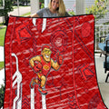 Gold Coast Suns Quilt Mascot Cartoon Football Illustration Style