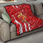 Gold Coast Suns Quilt Mascot Cartoon Football Illustration Style