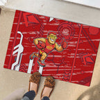 Gold Coast Suns Rubber Doormat Mascot Cartoon Football Illustration Style