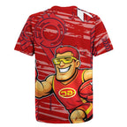 Gold Coast Suns Rugby Jersey Mascot Cartoon Football Illustration Style