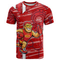 Gold Coast Suns T Shirt Mascot Cartoon Football Illustration Style