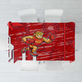 Gold Coast Suns Tablecloth Mascot Cartoon Football Illustration Style