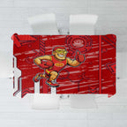 Gold Coast Suns Tablecloth Mascot Cartoon Football Illustration Style