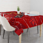 Gold Coast Suns Tablecloth Mascot Cartoon Football Illustration Style