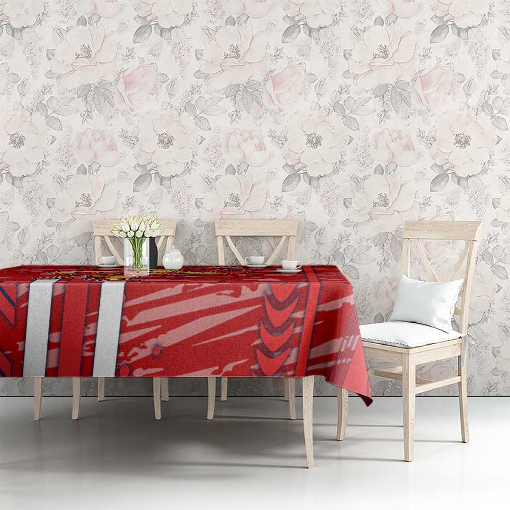 Gold Coast Suns Tablecloth Mascot Cartoon Football Illustration Style