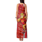 Gold Coast Suns Tank Maxi Dress Mascot Cartoon Football Illustration Style