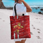 Gold Coast Suns Tote Bag Mascot Cartoon Football Illustration Style