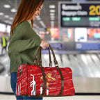 Gold Coast Suns Travel Bag Mascot Cartoon Football Illustration Style