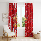 Gold Coast Suns Window Curtain Mascot Cartoon Football Illustration Style