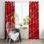 Gold Coast Suns Window Curtain Mascot Cartoon Football Illustration Style