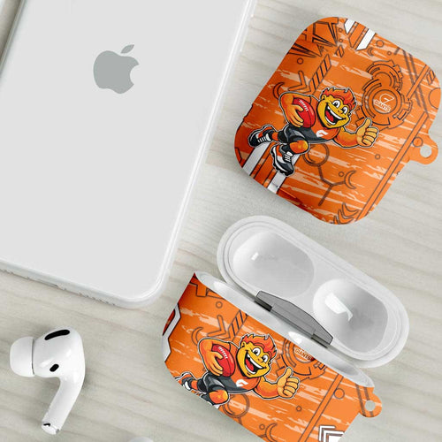 Greater Western Sydney Giants AirPods Case Mascot Cartoon Football Illustration Style
