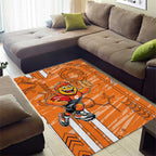Greater Western Sydney Giants Area Rug Mascot Cartoon Football Illustration Style