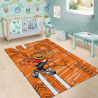 Greater Western Sydney Giants Area Rug Mascot Cartoon Football Illustration Style