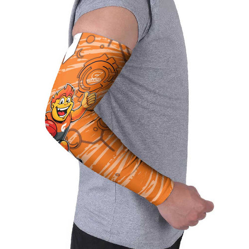 Greater Western Sydney Giants Arm Sleeves Mascot Cartoon Football Illustration Style
