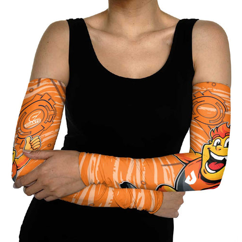Greater Western Sydney Giants Arm Sleeves Mascot Cartoon Football Illustration Style