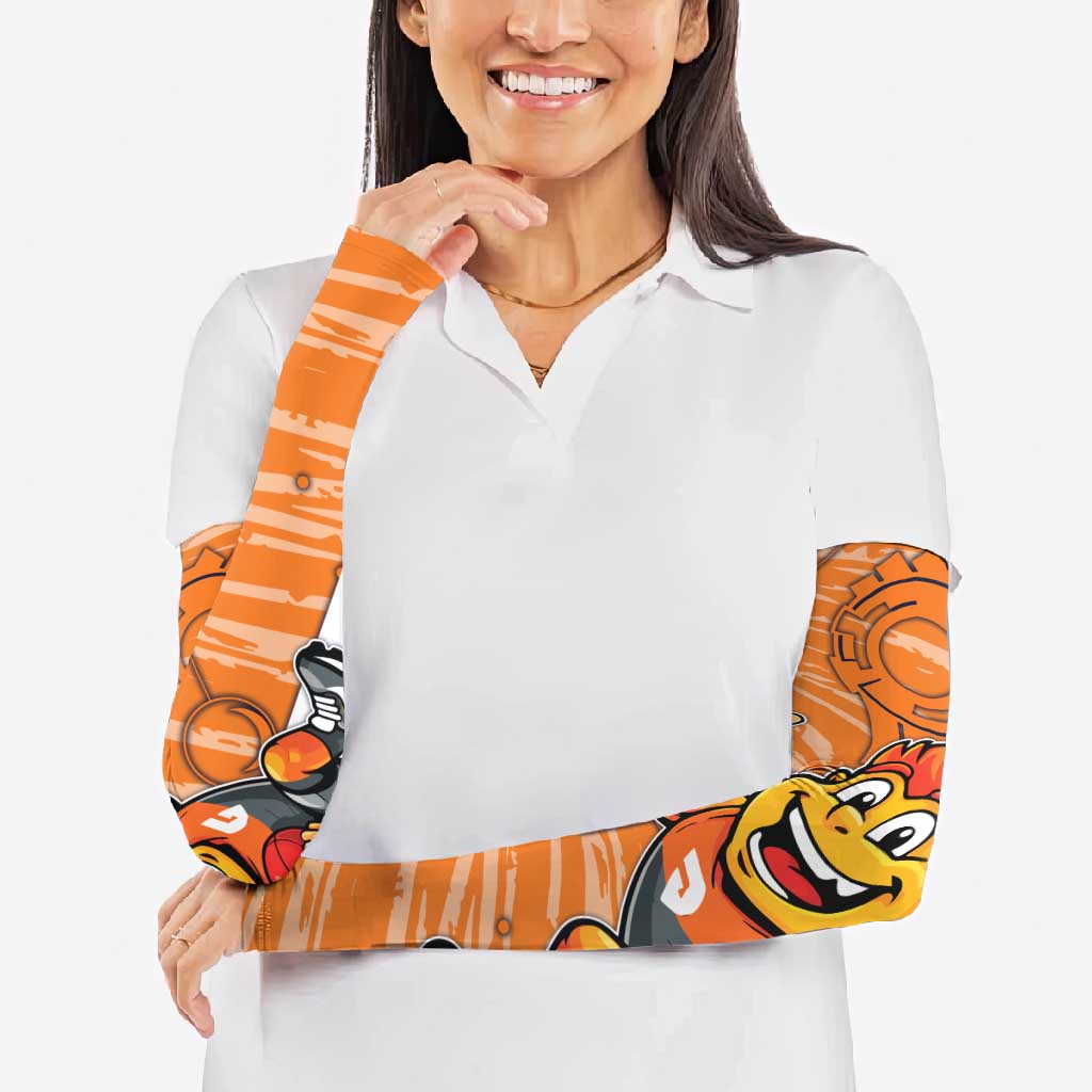 Greater Western Sydney Giants Arm Sleeves Mascot Cartoon Football Illustration Style