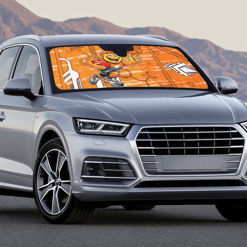 Greater Western Sydney Giants Auto Sun Shade Mascot Cartoon Football Illustration Style