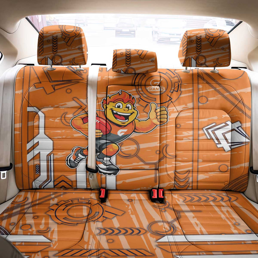 Greater Western Sydney Giants Back Car Seat Cover Mascot Cartoon Football Illustration Style