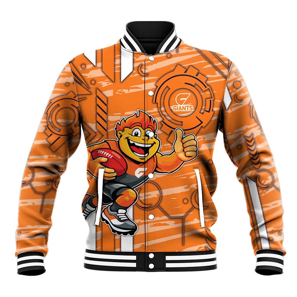 Greater Western Sydney Giants Baseball Jacket Mascot Cartoon Football Illustration Style