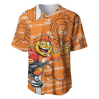 Greater Western Sydney Giants Baseball Jersey Mascot Cartoon Football Illustration Style