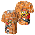 Greater Western Sydney Giants Baseball Jersey Mascot Cartoon Football Illustration Style