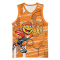 Greater Western Sydney Giants Basketball Jersey Mascot Cartoon Football Illustration Style
