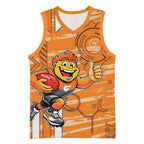 Greater Western Sydney Giants Basketball Jersey Mascot Cartoon Football Illustration Style