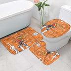 Greater Western Sydney Giants Bathroom Set Mascot Cartoon Football Illustration Style